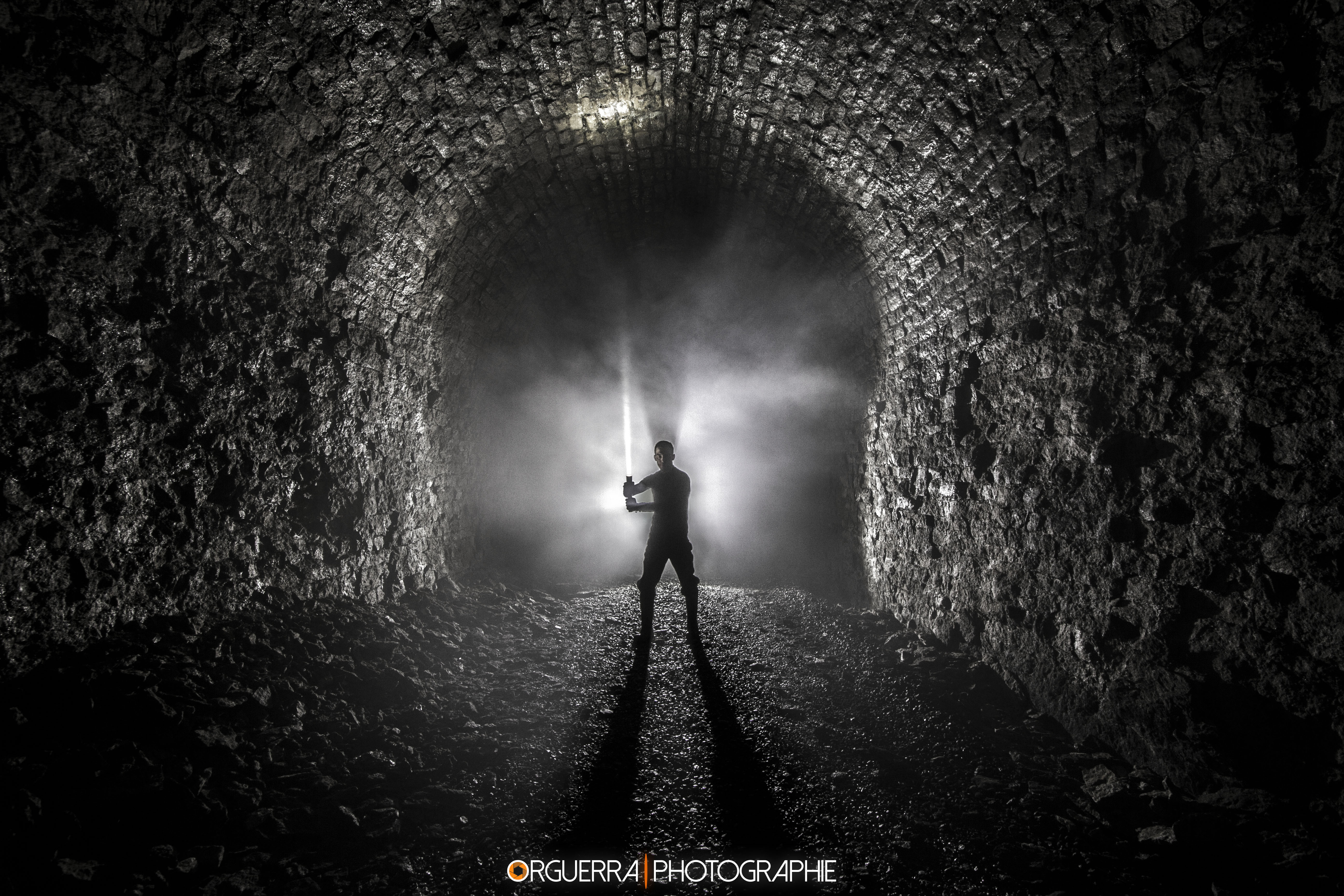 Photographie souterraine — mine ou carrière