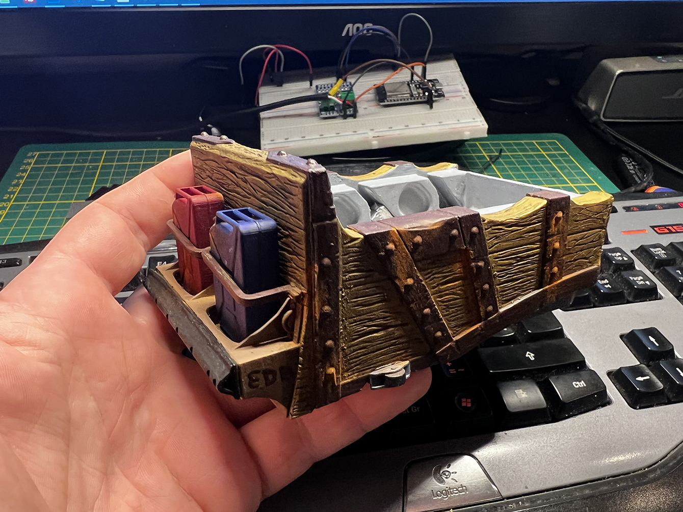 Bûche Chiapas — maquette impression 3D résine