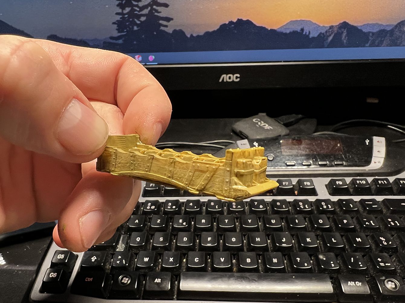 Bûche Chiapas — maquette impression 3D résine