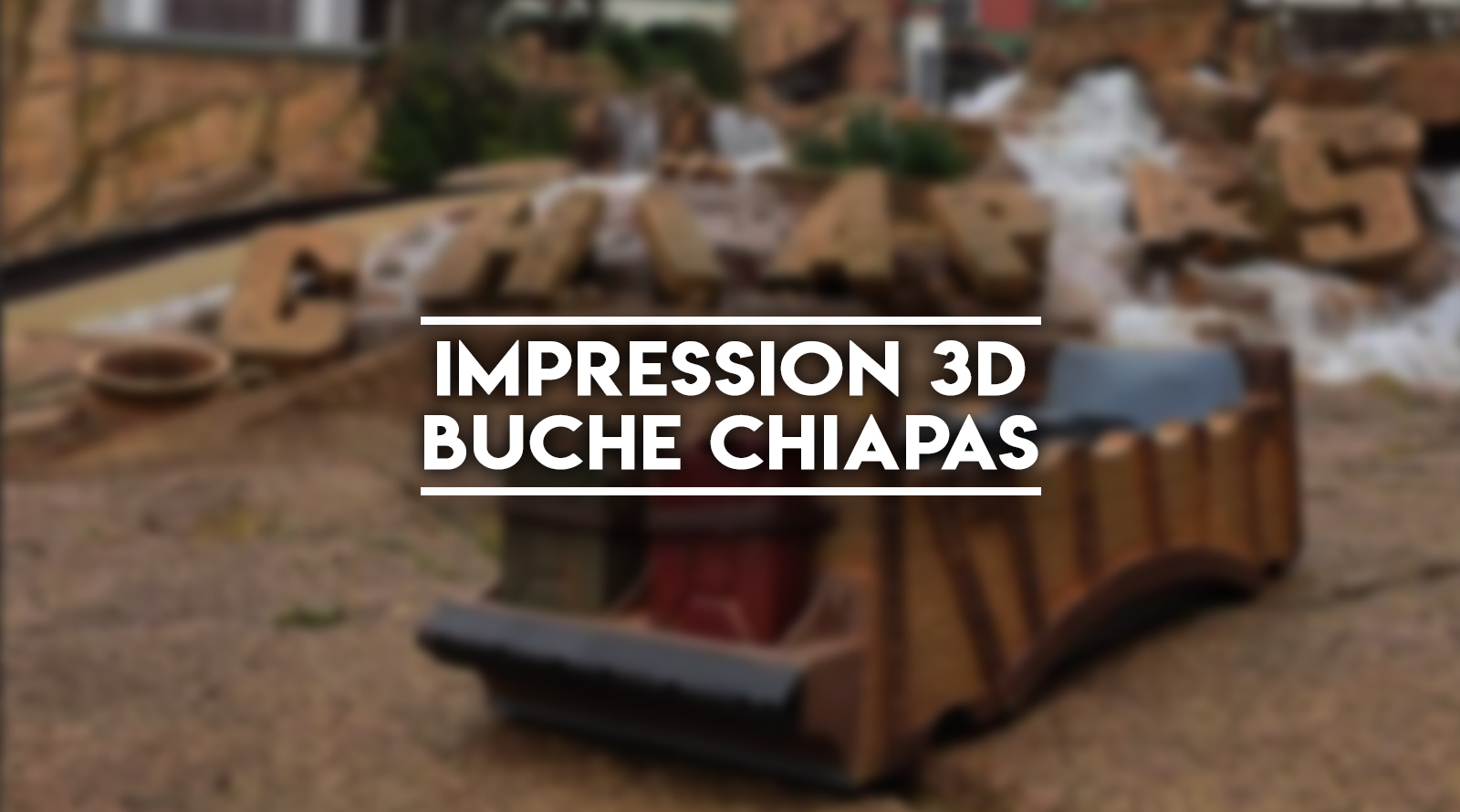 La bûche de Chiapas — maquette 3D