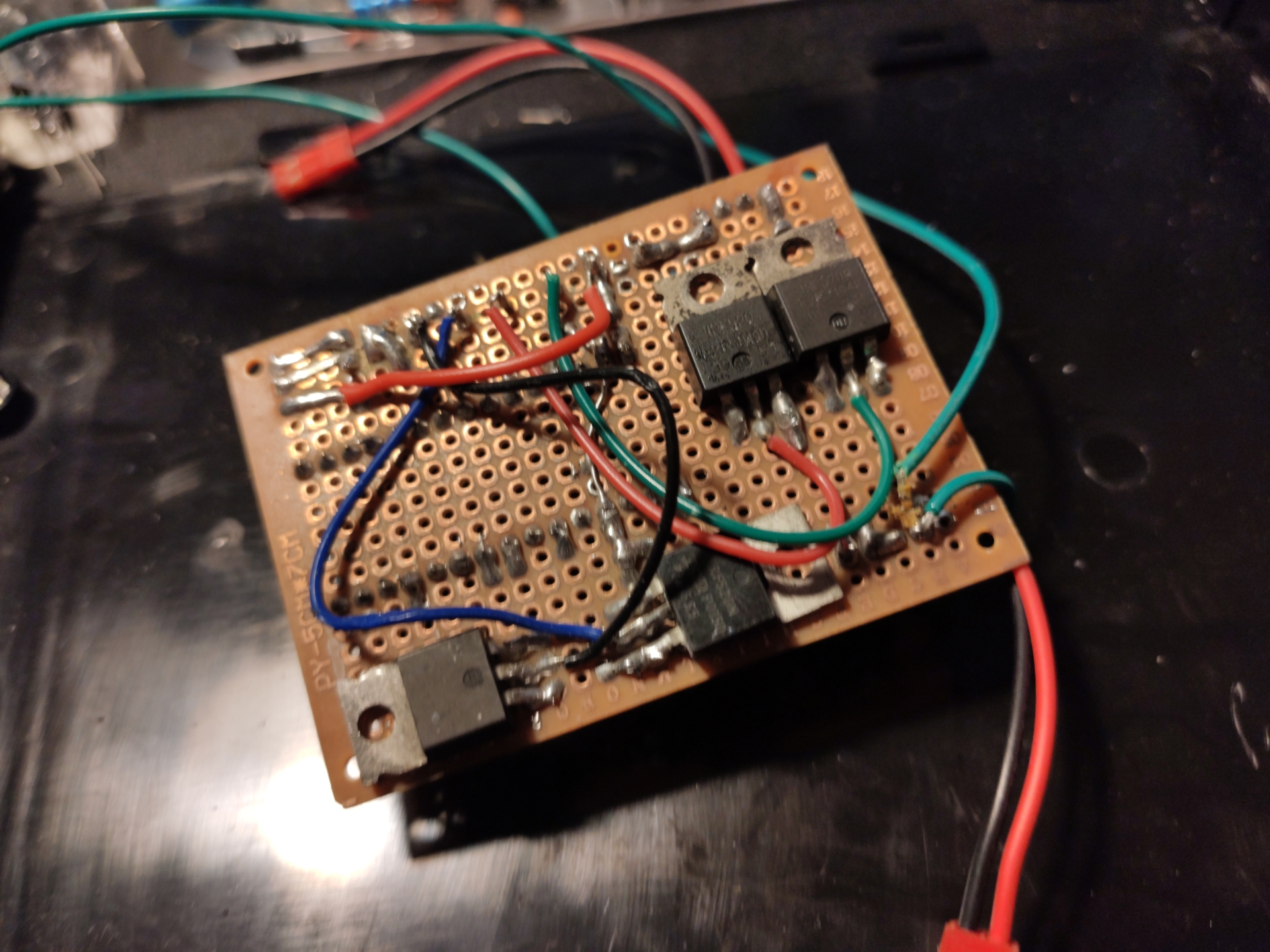 Vue du dessous du prototype